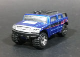 2004 Hot Wheels First Editions Rockster Blue Hummer Style Die Cast Toy Car Vehicle - Treasure Valley Antiques & Collectibles