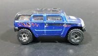 2004 Hot Wheels First Editions Rockster Blue Hummer Style Die Cast Toy Car Vehicle - Treasure Valley Antiques & Collectibles