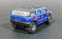 2004 Hot Wheels First Editions Rockster Blue Hummer Style Die Cast Toy Car Vehicle - Treasure Valley Antiques & Collectibles