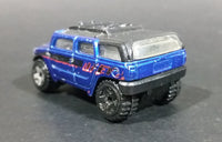 2004 Hot Wheels First Editions Rockster Blue Hummer Style Die Cast Toy Car Vehicle - Treasure Valley Antiques & Collectibles