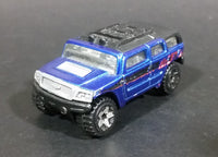 2004 Hot Wheels First Editions Rockster Blue Hummer Style Die Cast Toy Car Vehicle - Treasure Valley Antiques & Collectibles