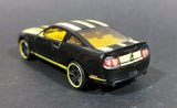 2010 Hot Wheels Garage Ford Mustang GT Black w/ Yellow Stripes Die Cast Toy Car Vehicle - Treasure Valley Antiques & Collectibles