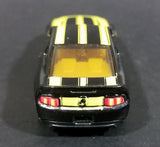 2010 Hot Wheels Garage Ford Mustang GT Black w/ Yellow Stripes Die Cast Toy Car Vehicle - Treasure Valley Antiques & Collectibles