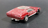 Rare Vintage PlayArt Lamborghini Marzal w/ Hub caps (1 missing) Maroon Red Die Cast Toy Car Vehicle - Treasure Valley Antiques & Collectibles