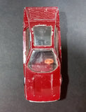 Rare Vintage PlayArt Lamborghini Marzal w/ Hub caps (1 missing) Maroon Red Die Cast Toy Car Vehicle - Treasure Valley Antiques & Collectibles