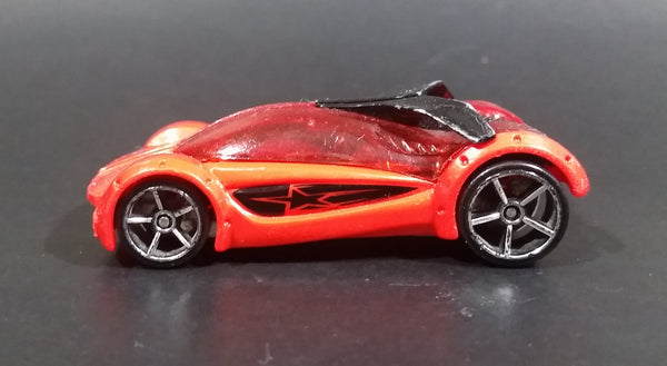 2011 Hot Wheels AcceleRacers Iridium Orange Red Die Cast Toy Car Vehicle - Treasure Valley Antiques & Collectibles