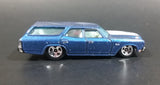 2009 Hot Wheels 1970 Chevrolet Chevelle SS Wagon Blue Die Cast Toy Car Vehicle