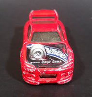 2003 Hot Wheels First Editions 'Tooned' 1996 Mitsubishi Eclipse Red Die Cast Toy Car Vehicle - Treasure Valley Antiques & Collectibles