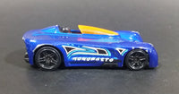 2015 Hot Wheels Monoposto Blue Die Cast Toy Car Vehicle - Treasure Valley Antiques & Collectibles