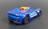 2015 Hot Wheels Monoposto Blue Die Cast Toy Car Vehicle - Treasure Valley Antiques & Collectibles