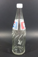 Vintage 1979 Pepsi Cola Soda Pop Beverage 750 mL English French Clear Glass Twist Bottle w/ Cap - Treasure Valley Antiques & Collectibles