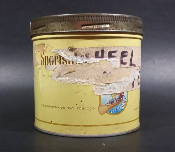 1960s Sportsman Extra Mild Cigarette Tobacco Tin with Lid (Has masking tape around it) - Treasure Valley Antiques & Collectibles