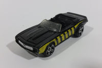 2008 Hot Wheels 1969 Chevrolet Camaro Convertible Black w/ Yellow Bee Die Cast Toy Car Vehicle - Treasure Valley Antiques & Collectibles