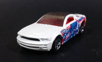 2005 Hot Wheels Robo Revenge Ford Mustang GT Concept White Die Cast Toy Car Vehicle - Treasure Valley Antiques & Collectibles