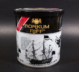 Vintage Borkum Riff Bourbon Whiskey 12 oz Pipe Tobacco Tin - Empty - Treasure Valley Antiques & Collectibles