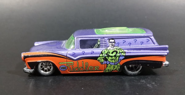 2012 Hot Wheels 8 Crate DC Comics The Riddler Real Riders Die Cast Toy Car Vehicle - Treasure Valley Antiques & Collectibles