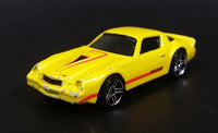 2007 Hot Wheels Chevrolet Camaro Z28 Yellow Die Cast Toy Muscle Car