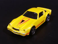 2007 Hot Wheels Chevrolet Camaro Z28 Yellow Die Cast Toy Muscle Car