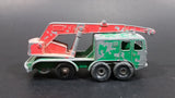 Vintage 1965 Matchbox Series Lesney Products 8 Wheel Crane Truck No. 30 Green Die Cast Toy Car Vehicle Made in England