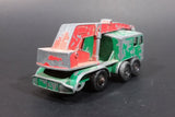 Vintage 1965 Matchbox Series Lesney Products 8 Wheel Crane Truck No. 30 Green Die Cast Toy Car Vehicle Made in England