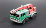 Vintage 1965 Matchbox Series Lesney Products 8 Wheel Crane Truck No. 30 Green Die Cast Toy Car Vehicle Made in England