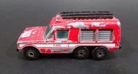 1983/84 Matchbox Carmichael Commando Red Fire Truck Die Cast Toy Car Emergency Vehicle - Treasure Valley Antiques & Collectibles