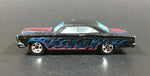 2016 Hot Wheels 1966 Ford Fairlane GT Black w/ Blue Red Flames Die Cast Toy Muscle Car - Treasure Valley Antiques & Collectibles