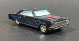 2016 Hot Wheels 1966 Ford Fairlane GT Black w/ Blue Red Flames Die Cast Toy Muscle Car - Treasure Valley Antiques & Collectibles