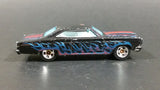 2016 Hot Wheels 1966 Ford Fairlane GT Black w/ Blue Red Flames Die Cast Toy Muscle Car - Treasure Valley Antiques & Collectibles