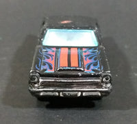 2016 Hot Wheels 1966 Ford Fairlane GT Black w/ Blue Red Flames Die Cast Toy Muscle Car - Treasure Valley Antiques & Collectibles