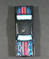 2016 Hot Wheels 1966 Ford Fairlane GT Black w/ Blue Red Flames Die Cast Toy Muscle Car - Treasure Valley Antiques & Collectibles