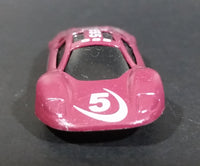 Summer Marz Karz "555" Maroon Burgundy Die Cast Plastic Bottom Race Car Vehicle - Treasure Valley Antiques & Collectibles