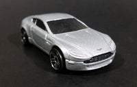 2008 Hot Wheels All Stars Aston Martin V8 Vantage Metalflake Silver Die Cast Toy Car Vehicle - Treasure Valley Antiques & Collectibles