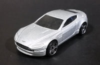 2008 Hot Wheels All Stars Aston Martin V8 Vantage Metalflake Silver Die Cast Toy Car Vehicle - Treasure Valley Antiques & Collectibles