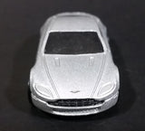 2008 Hot Wheels All Stars Aston Martin V8 Vantage Metalflake Silver Die Cast Toy Car Vehicle - Treasure Valley Antiques & Collectibles