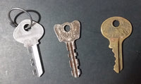 Vintage Collectible Mixed Variety Lot of 11 Keys w/ Lock (12 Pieces) - Treasure Valley Antiques & Collectibles