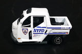 2016 Matchbox NYPD Police Parking "Meter Made" White Die Cast Toy Car Emergency Vehicle - Treasure Valley Antiques & Collectibles