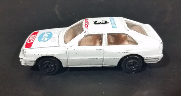 Vintage Audi Sport #3 Duckhams Pirelli White Die Cast Toy Racing Car Vehicle - Hong Kong - Treasure Valley Antiques & Collectibles