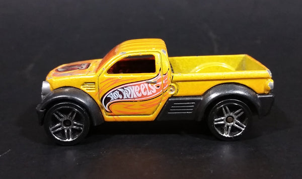 2003 Hot Wheels First Editions Dodge M80 Truck Yellow Orange Die Cast Toy Car Vehicle - Treasure Valley Antiques & Collectibles