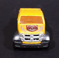 2003 Hot Wheels First Editions Dodge M80 Truck Yellow Orange Die Cast Toy Car Vehicle - Treasure Valley Antiques & Collectibles