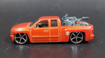 2007 Hot Wheels New Models Chevy Silverado Truck Orange Die Cast Toy Car Vehicle - Treasure Valley Antiques & Collectibles