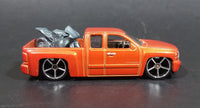 2007 Hot Wheels New Models Chevy Silverado Truck Orange Die Cast Toy Car Vehicle - Treasure Valley Antiques & Collectibles