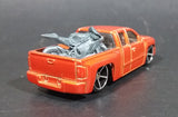 2007 Hot Wheels New Models Chevy Silverado Truck Orange Die Cast Toy Car Vehicle - Treasure Valley Antiques & Collectibles