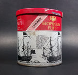Vintage 1980s Borkum Riff Cherry Liqueur Flavor 12 oz Pipe Tobacco Tin - Empty - Treasure Valley Antiques & Collectibles