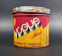 Vintage Vogue Mild 200g Tobacco Tin Canister English and French w/ Lid - Treasure Valley Antiques & Collectibles