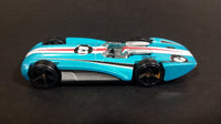 2016 Hot Wheels Track Builder GM Chevroletor Metalflake Turquoise Die Cast Toy Car Vehicle - Treasure Valley Antiques & Collectibles