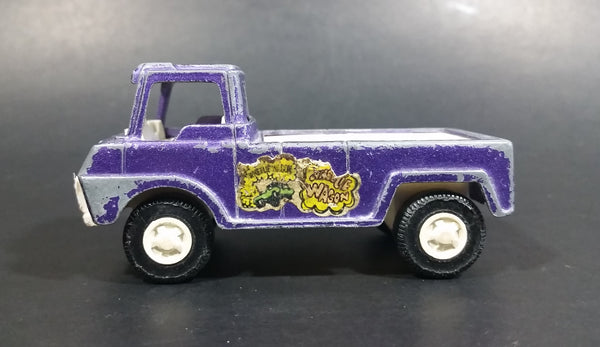 1969 TootsieToy Wheelie Wagon Pickup Truck Purple Die Cast Toy Car Vehicle - General Paint Wear - Treasure Valley Antiques & Collectibles