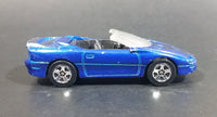 2011/2012 Hot Wheels 1995 Chevrolet Camaro Convertible Blue Die Cast Toy Car Vehicle - Treasure Valley Antiques & Collectibles