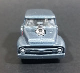 2010 Hot Wheels 1956 Ford Truck Champion Spark Plugs Grey Die Cast Toy Car Hot Rod Vehicle