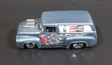 2010 Hot Wheels 1956 Ford Truck Champion Spark Plugs Grey Die Cast Toy Car Hot Rod Vehicle - Treasure Valley Antiques & Collectibles